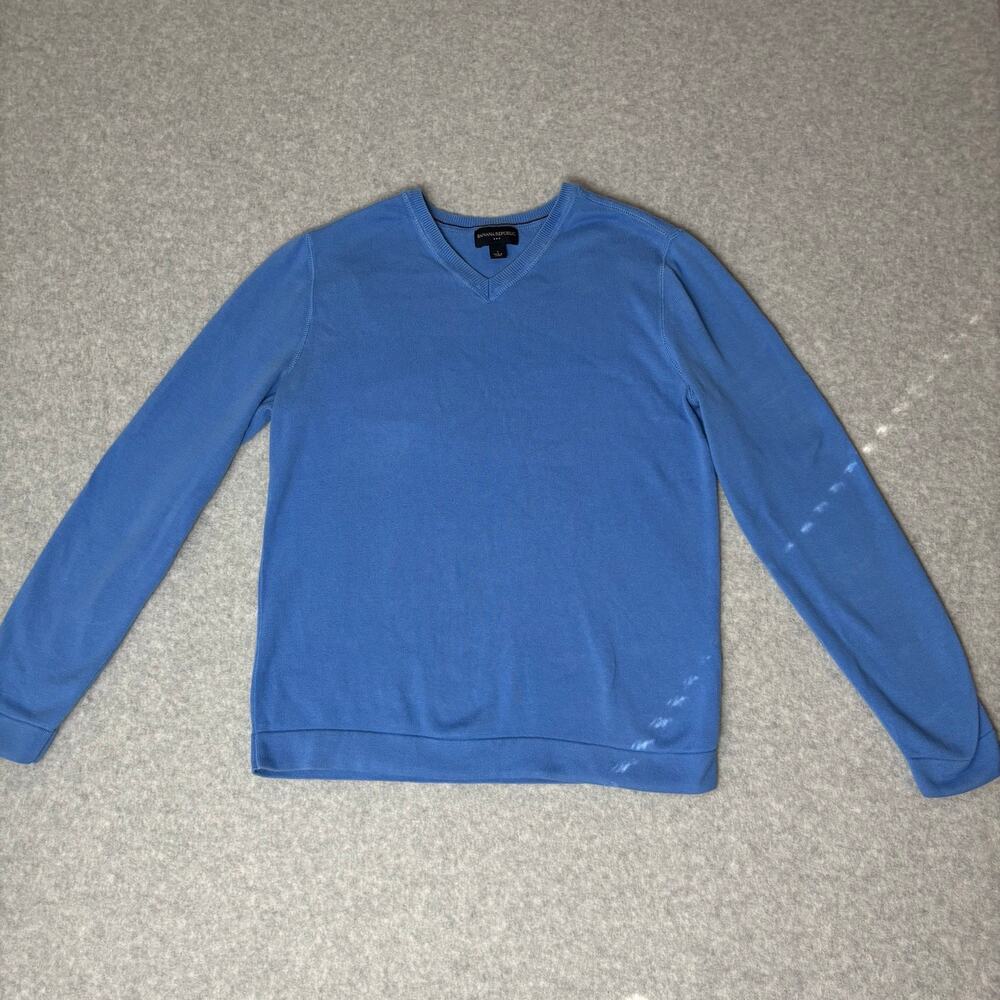 Banana Republic Men's Small Blue Sweater Pullover 100% Cotton